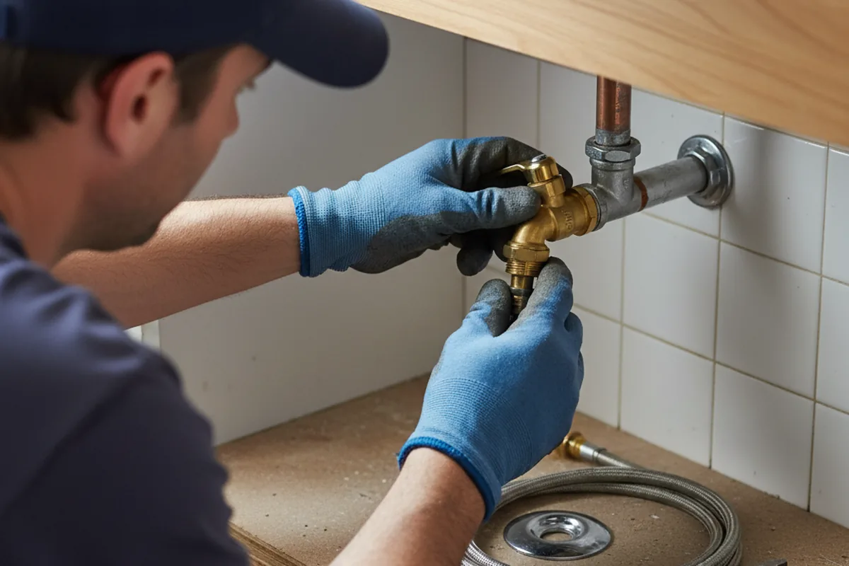 Shutoff valve and fitting work during Emergency Plumbing in Beattyville